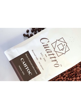 Кофе в зернах CUATTRO Сантос (упаковка 1 кг)